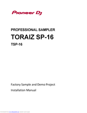 PIONEER DJ TORAIZ SP-16 Installation Manual