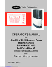 Carrier Ultra Operator's Manual