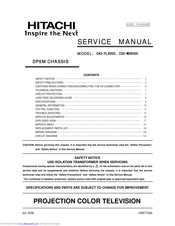 Hitachi C52-WD9000 Service Manual