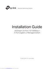 TP-Link T2500-28TC Installation Manual