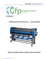 Gfp 865DH Operating Manual