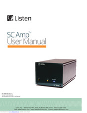 Listen SC Amp User Manual