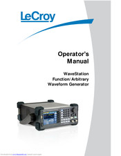 LeCroy WaveStation 2012 Operator's Manual