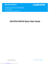 COBHAM GR-CPCI-GR740 Quick Start Manual
