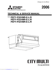 Mitsubishi Electric PEFY-P20VMR-E-L Technical & Service Manual