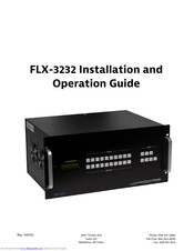 Intelix FLX-3232 Installation And Operation Manual