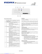 adax WT User Manual