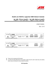 Idk NJR-T01UHD User Manual