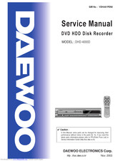 Daewoo DHD-4000D Service Manual