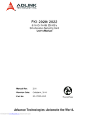 ADLINK Technology PXI-2020 User Manual