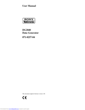 Tektronix, Inc. DG2040 User Manual