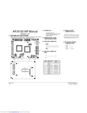 Acrosser Technology AR-B1551NP Manual