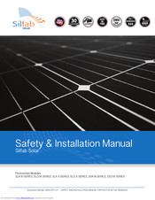 Silfab Solar SLG X SERIES Safety & Instruction Manual
