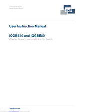Snell IQGBE8000-2B User Instruction Manual
