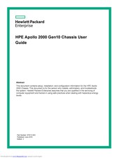 HPE Apollo 2000 Gen10 User Manual