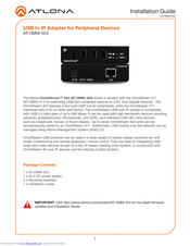 Atlona OmniStream 324 Installation Manual