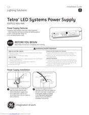 Ge Tetra GEPS12-60U-NA Installation Manual