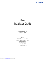 Tecella Pico Installation Manual