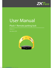 ZKTeco Plock 1 User Manual