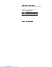 HANK HKTM0404MH4 Instruction Manual