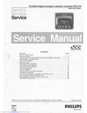 Philips DCC170/00 Service Manual