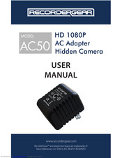 RecorderGear AC50 User Manual
