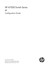 HP A7503 Configuration Manual