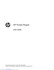 HP Pocket Playlist User Manual