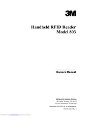 3M 803 Owner's Manual