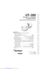 Watt Stopper UT-300-2 Installation Instructions Manual