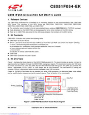 Silicon Laboratories C8051F064-EK User Manual