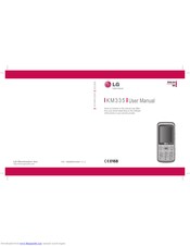 LG KM335 User Manual