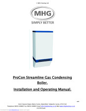 MHG Heating ProCon Streamline Installation And Operating Manual