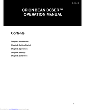 acaia ORION BEAN DOSER Operation Manual