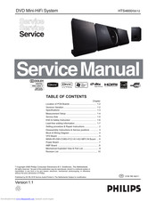 Philips HTS4600/05 Service Manual