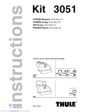 Thule 3051 Instructions Manual