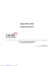 ODM RP455 Operation Manuals