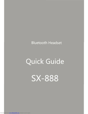 Suicen SX-888 Quick Manual