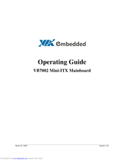 VIA Technologies VB7002 Operating Manual