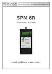 SAT-Kabel SPM 6R Operating Instructions Manual