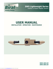 Biral SWS-100-LW: SWS-200-LW User Manual