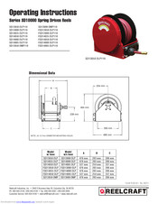 Reelcraft Industries, Inc. SD14000 OLP118 Operating Instructions Manual