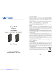 Omnitron Systems Technology RuggedNet GPoE+/Si User Manual