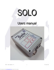 AAG Solo User Manual