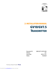 Nautel GV10 Installation Manual