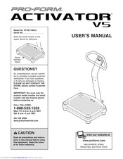 ProForm ACTIVATOR V5 User Manual
