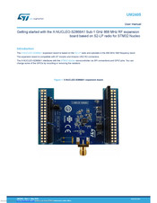 ST X-NUCLEO-S2868A1 User Manual