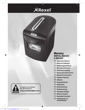 Rexel Mercury REM723 Instruction Manual
