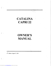 Catalina Capri 22 Owner's Manual