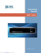 BURK Technology ARC Solo Instruction Manual